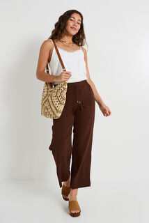 Pantalon large fluide femme