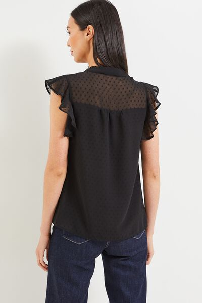 Blouse col lavallière femme