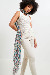 Etole motifs fleuris femme