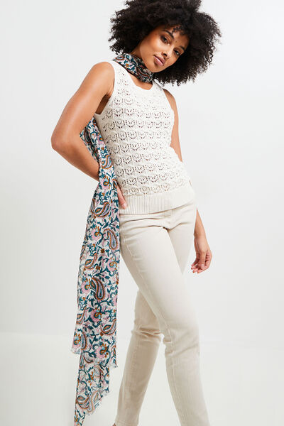 Etole motifs fleuris femme