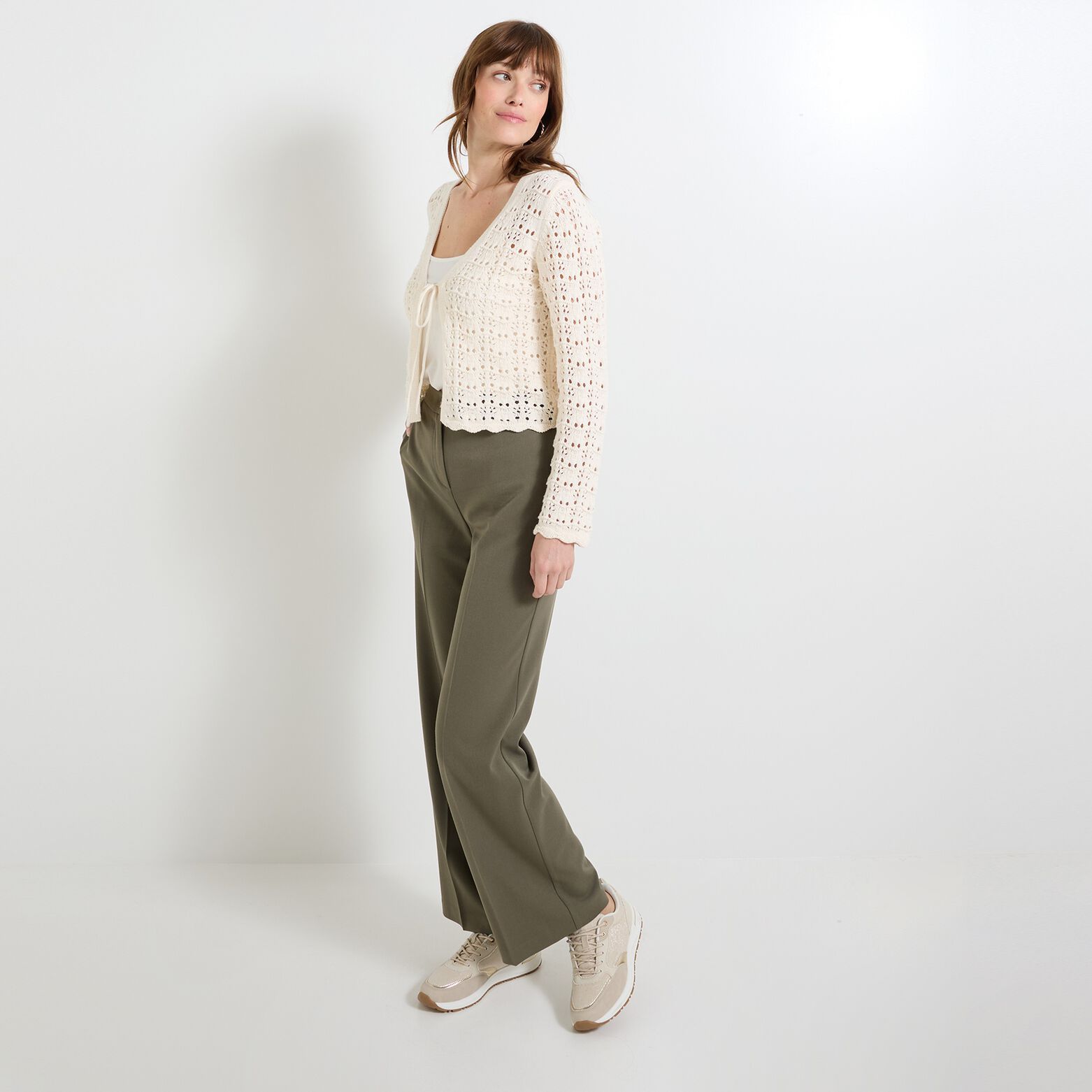 Gilet en crochet femme