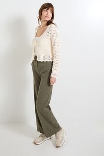 Gilet en crochet femme