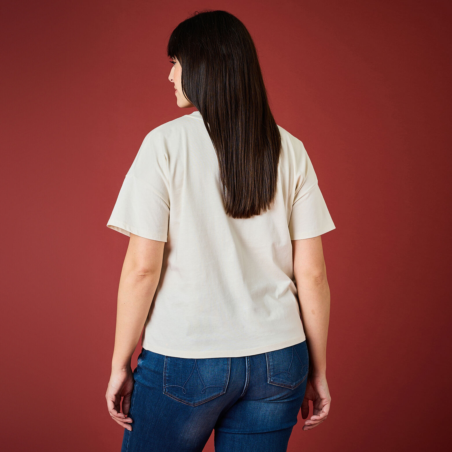 T-shirt col rond femme