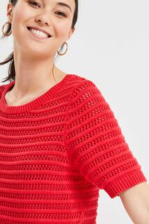 Pull ajouré femme
