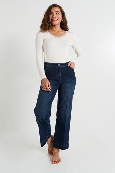 Jean flare raccourci KANSAS RF02 femme