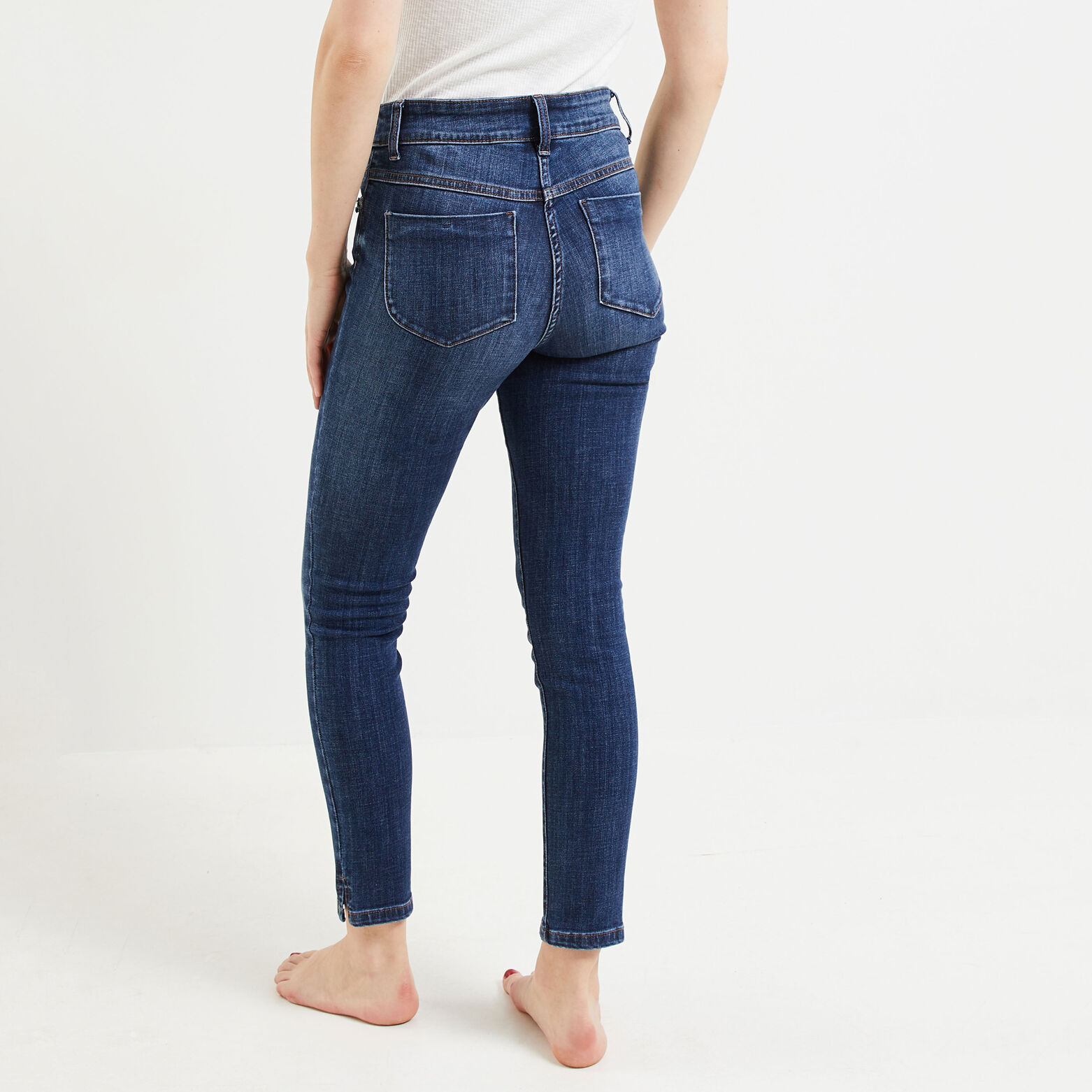 Jeans slim raccourci