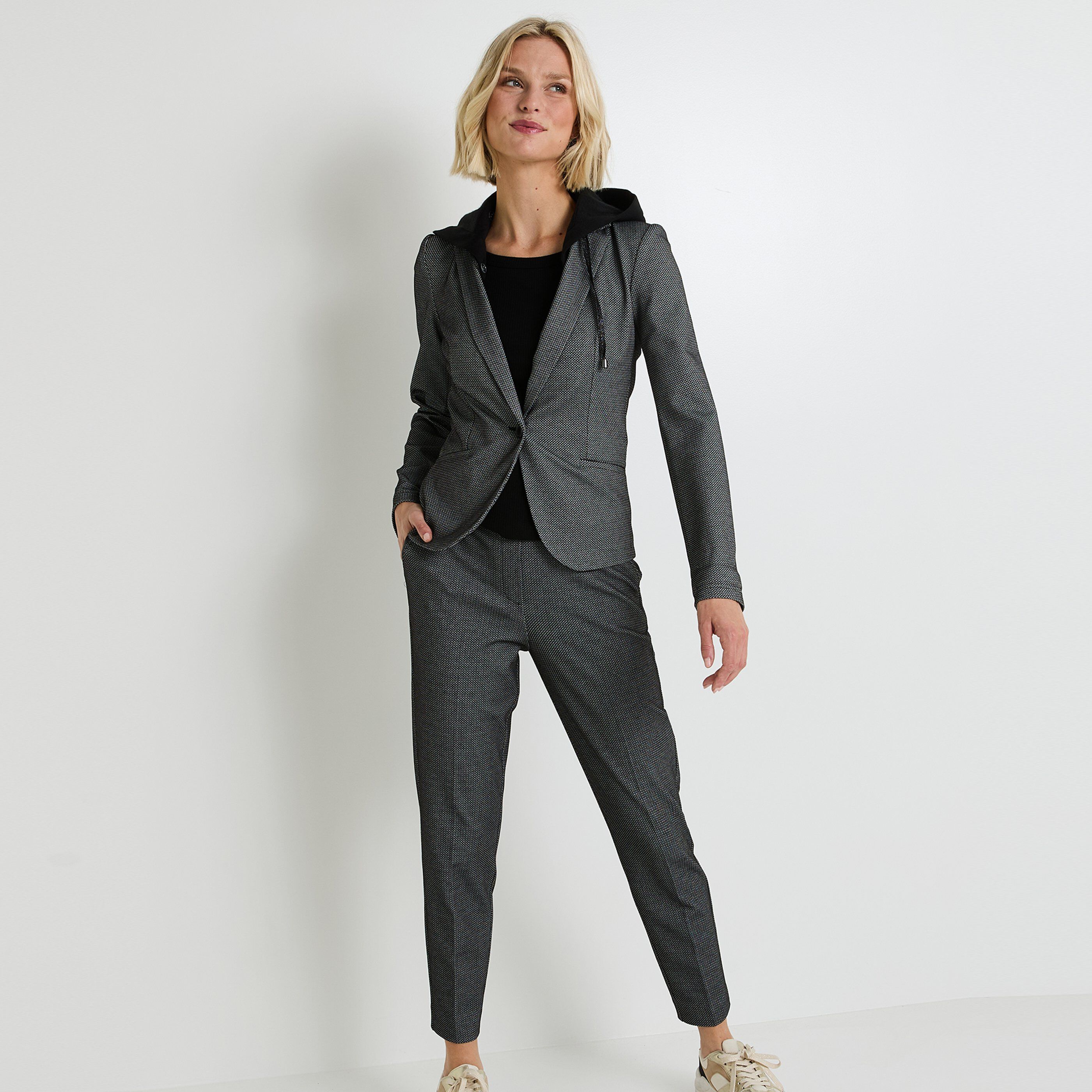 Veste tailleur femme NOIR Graindemalice