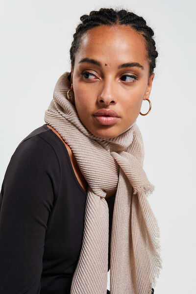 Etole plissée femme