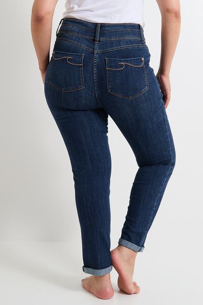 Jean raccourci taille haute HANOI femme