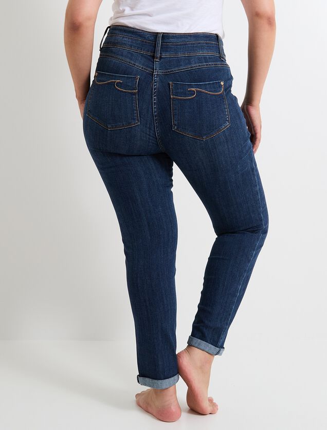 Jean raccourci taille haute HANOI femme