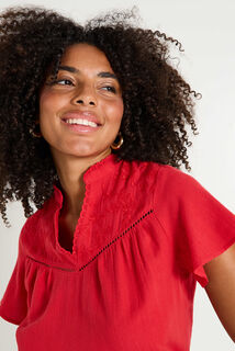 Blouse brodée femme