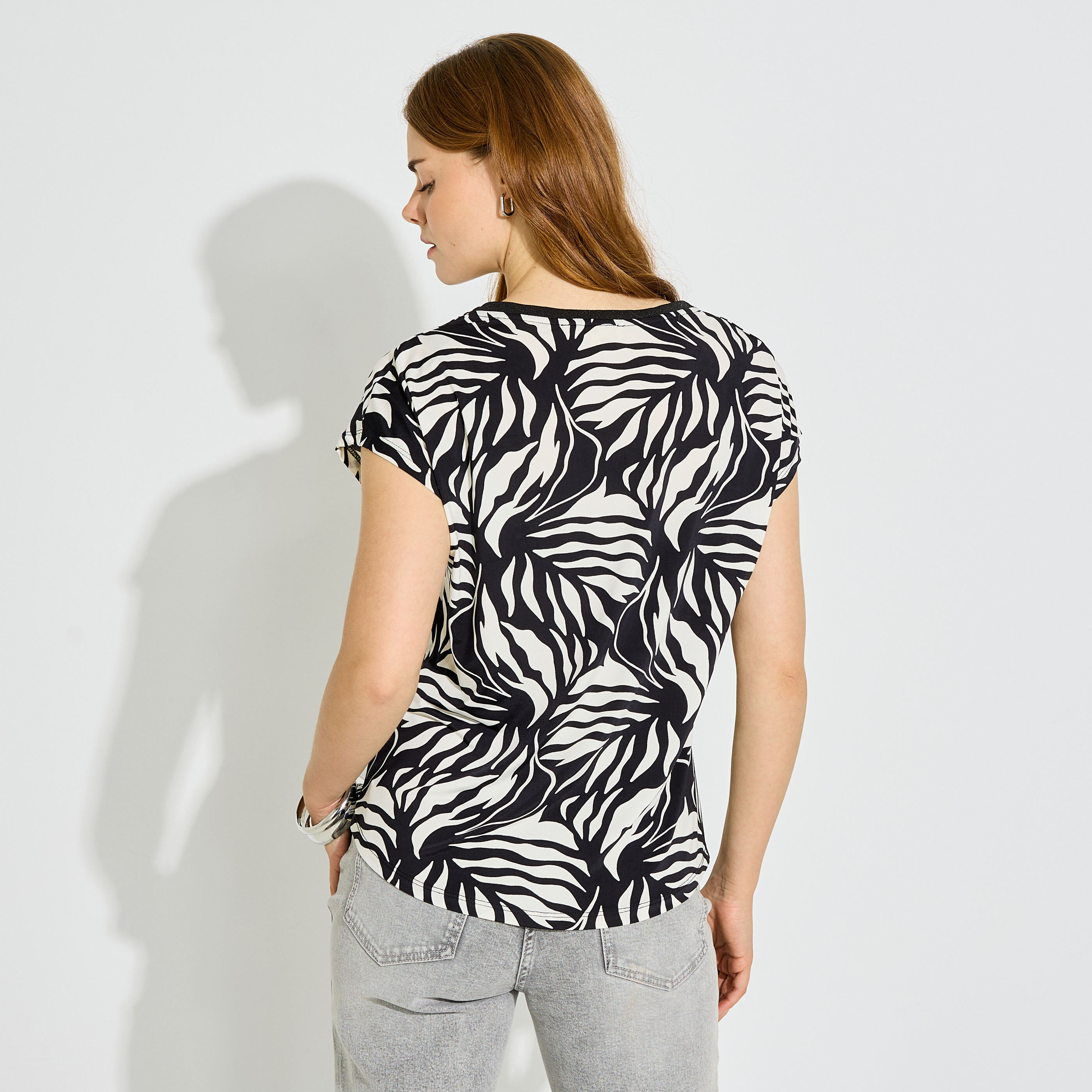 Tshirt col V femme