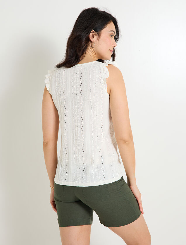 Débardeur col V femme
