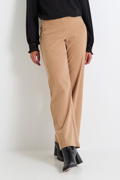 Pantalon velours femme
