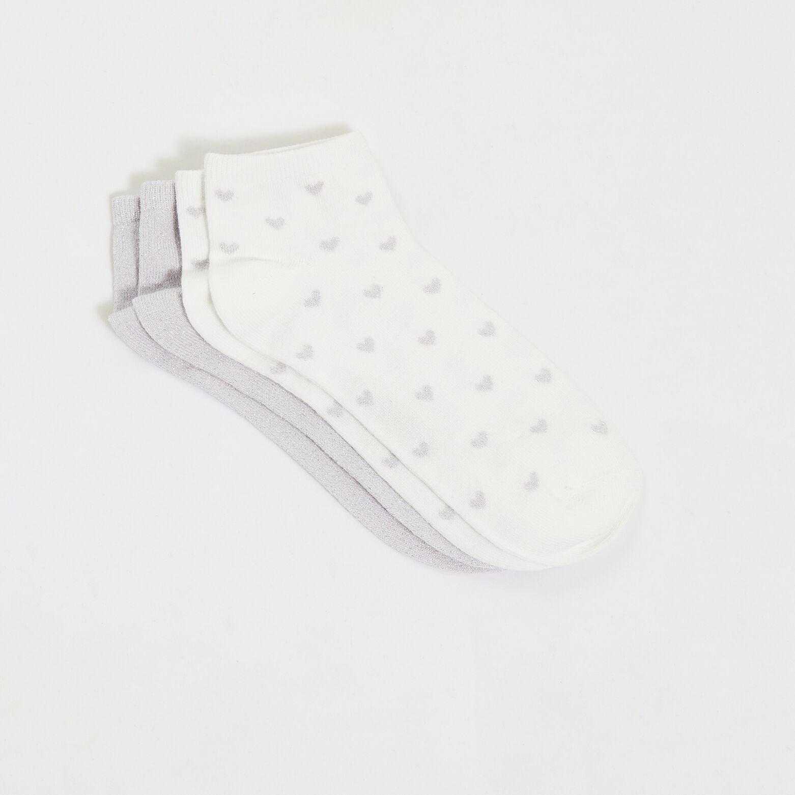 Lot de 2 paires de socquettes femme