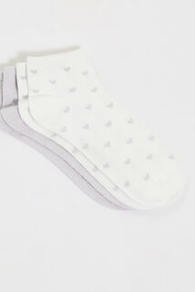 Lot de 2 paires de socquettes femme