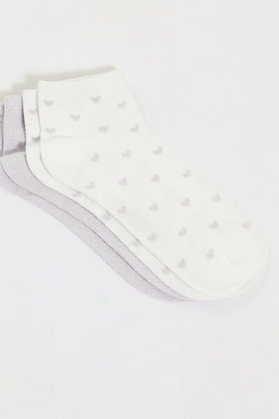 Lot de 2 paires de socquettes femme