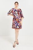 Robe genoux imprimée femme