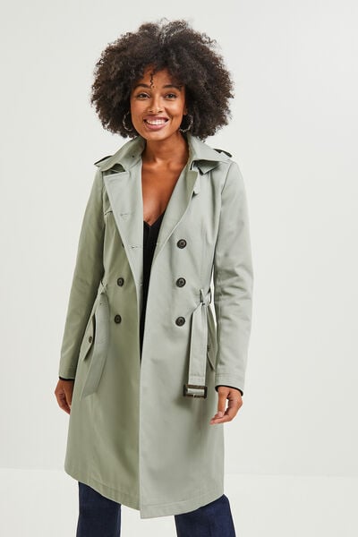 Trench long femme