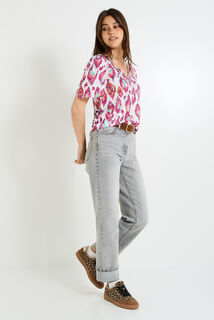 T-shirt imprimé ikat femme