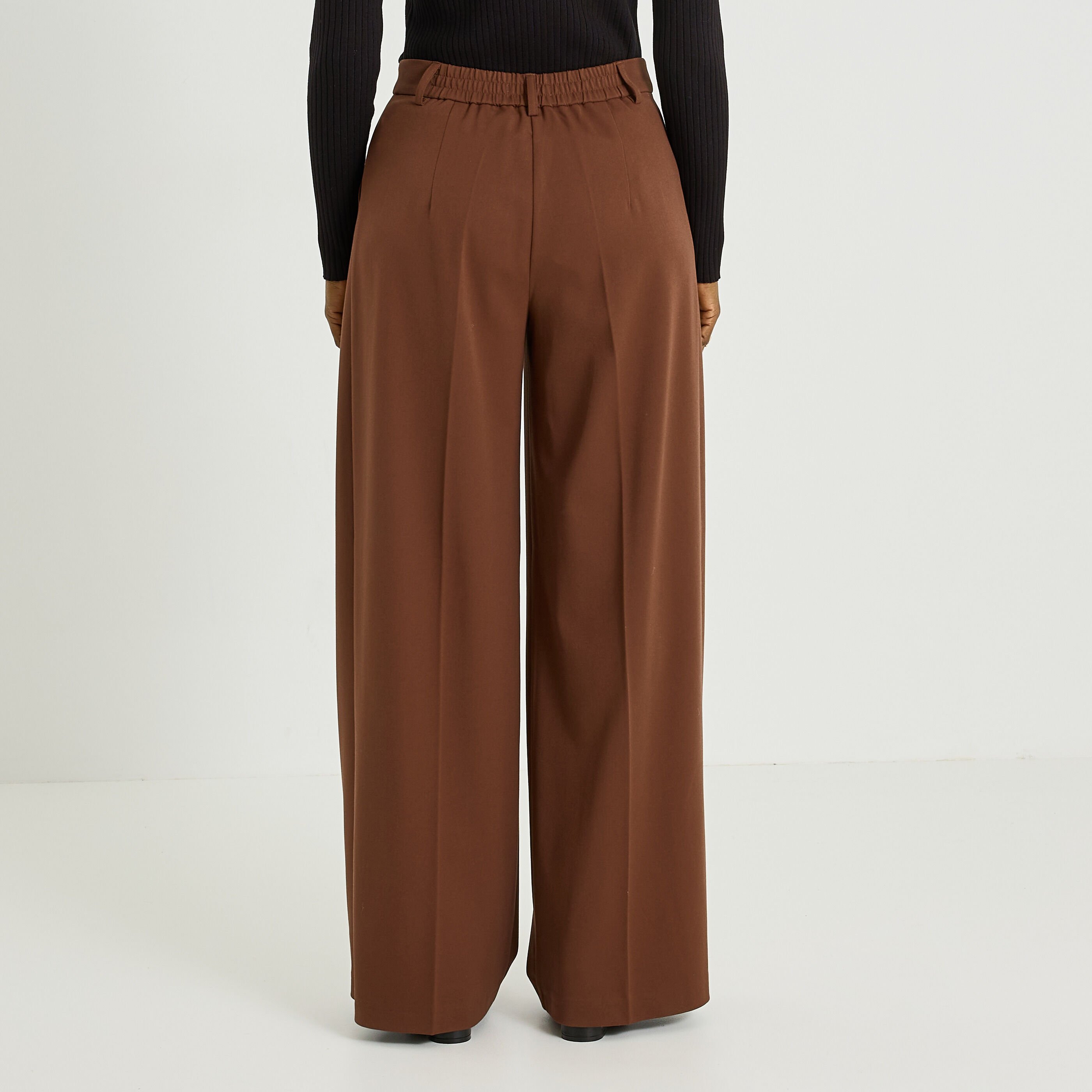Pantalon fluide &agrave; pinces femme