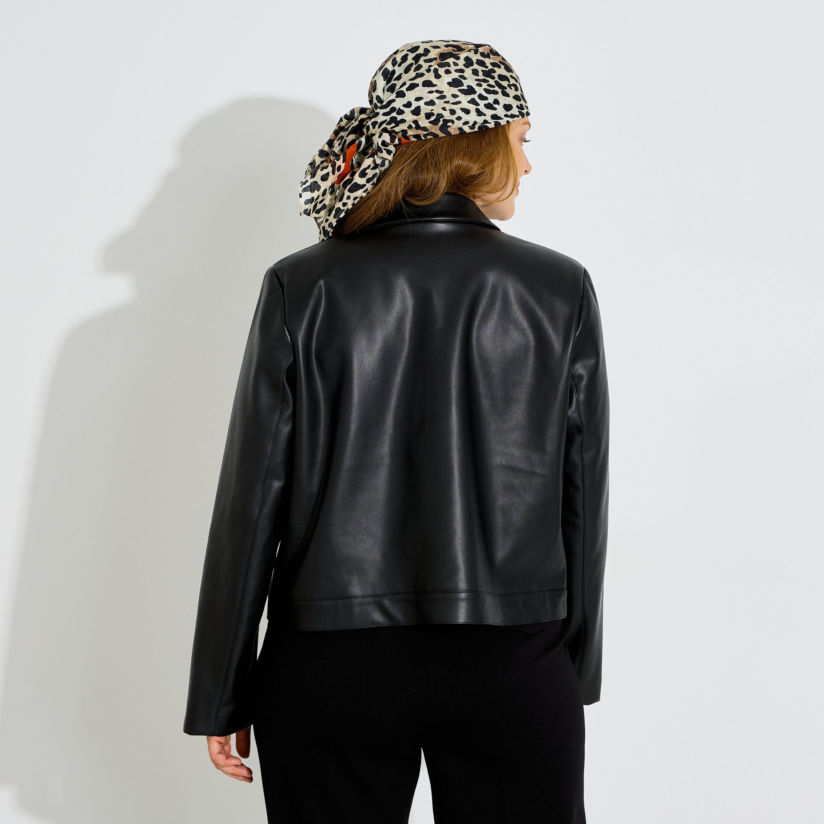 Veste mi-saison col chemise femme
