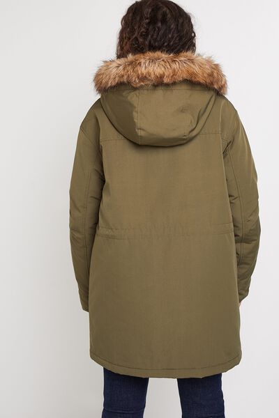 Parka à capuche femme