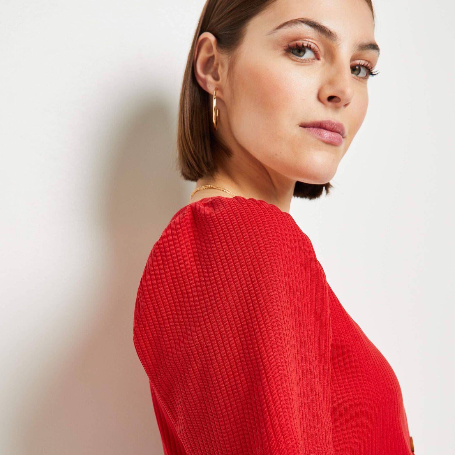 Tshirt côtelé femme