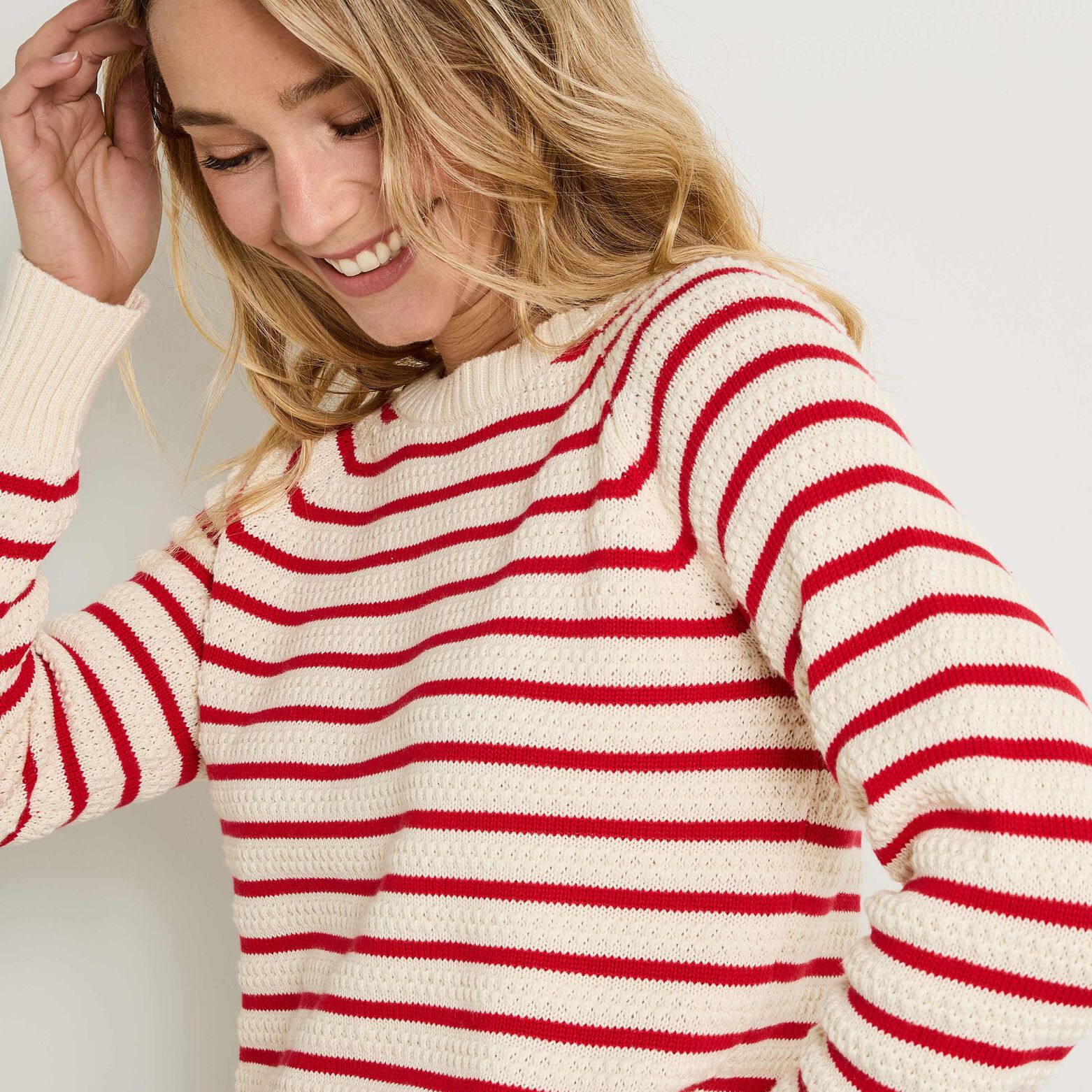 Pull col rond femme