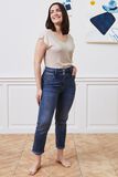 Jean raccourci taille haute HANOI femme