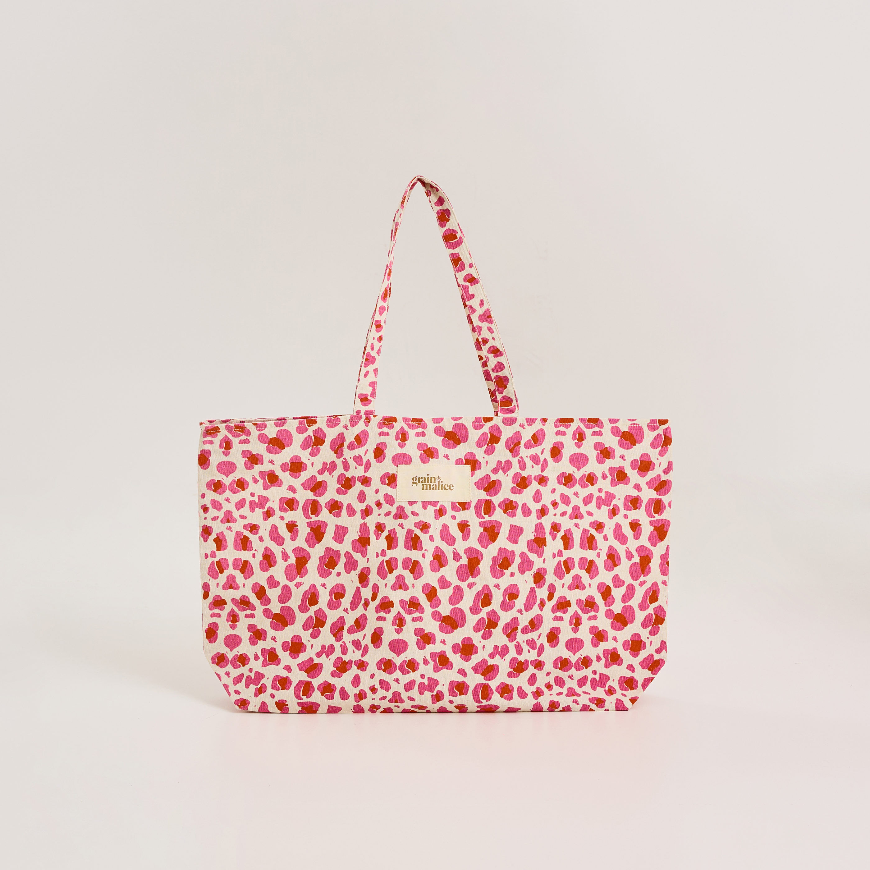 Tote bag imprim&eacute; l&eacute;opard femme