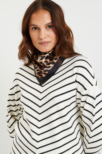 Foulard carré satiné femme