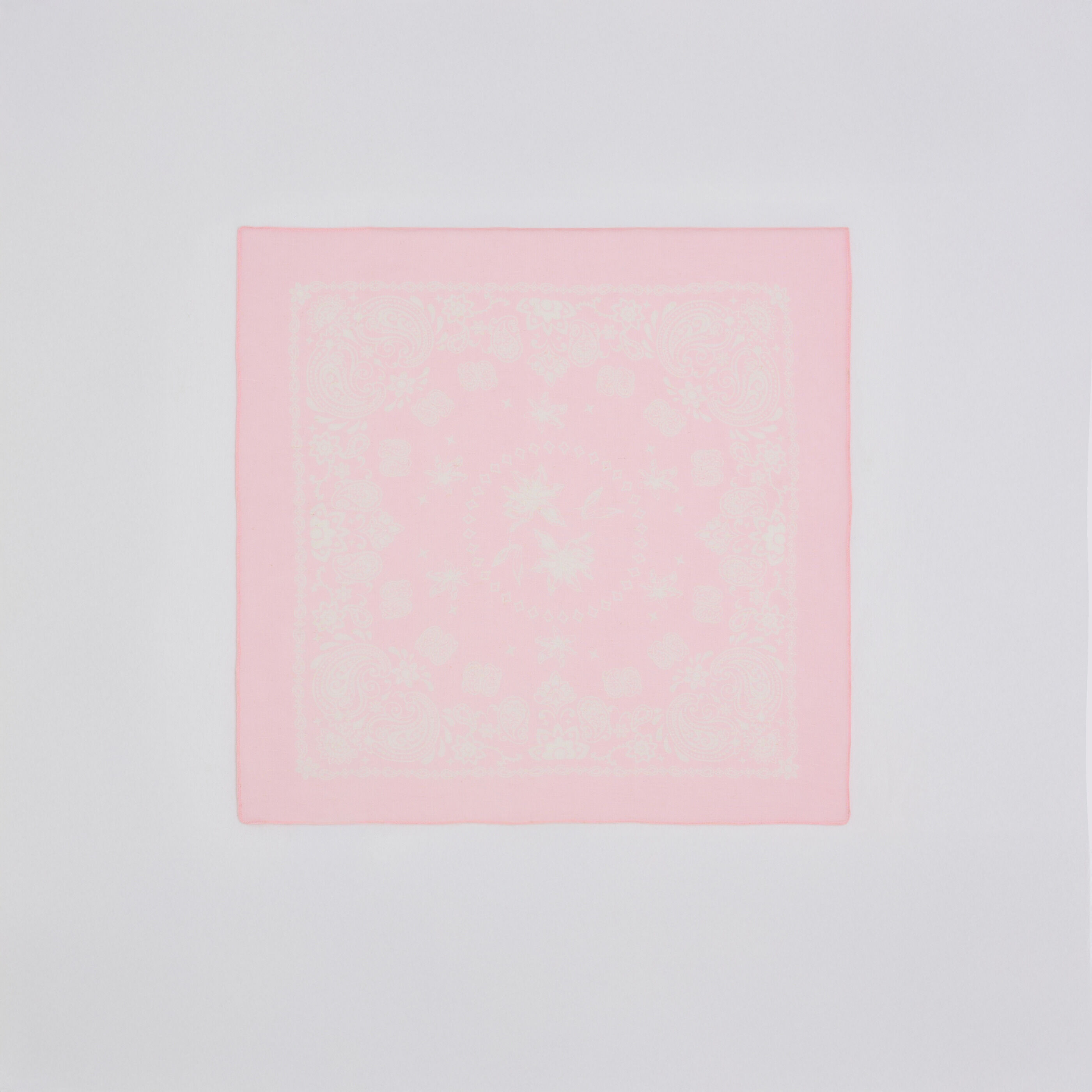 Foulard carr&eacute; imprim&eacute; bandana femme