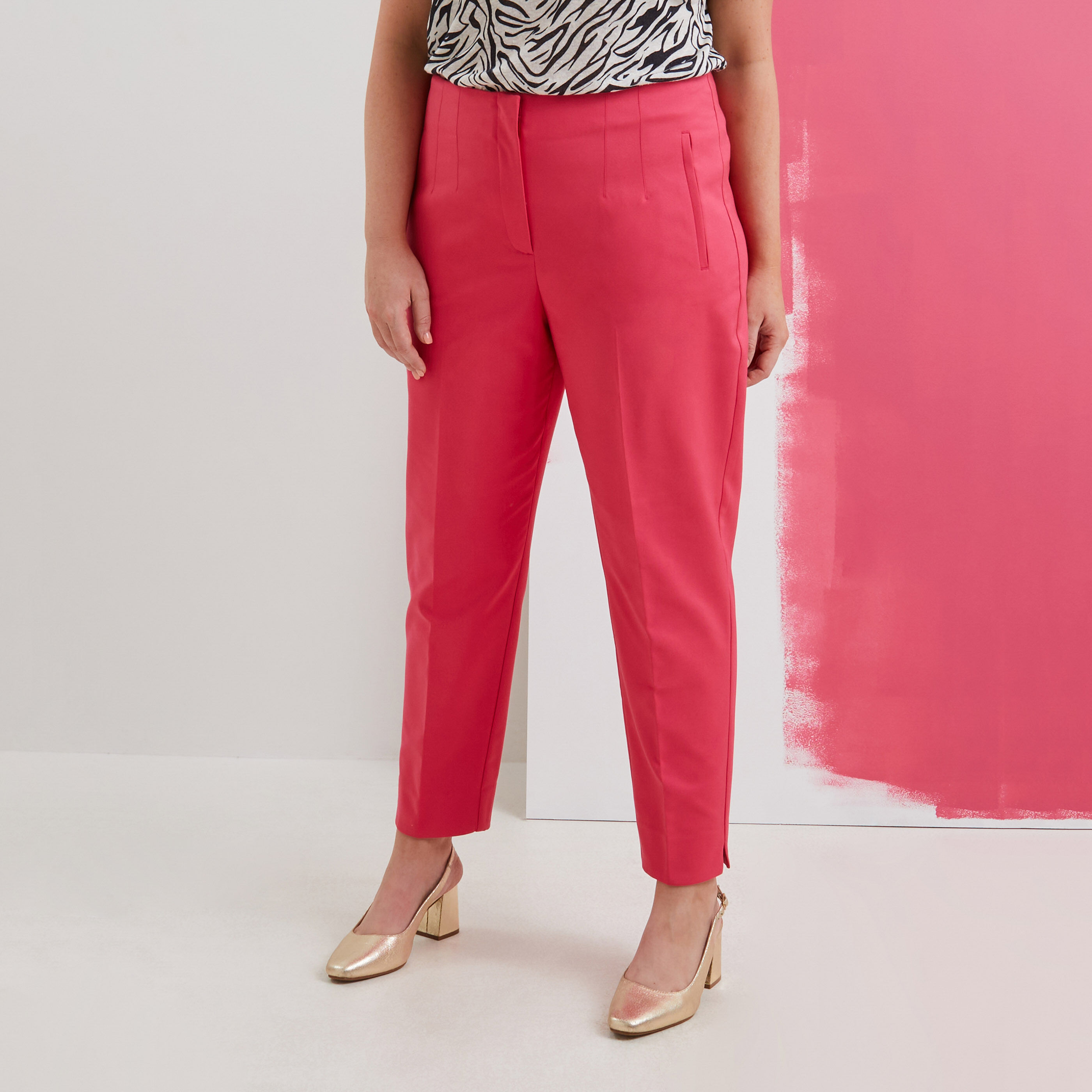 Pantalon cigarette femme