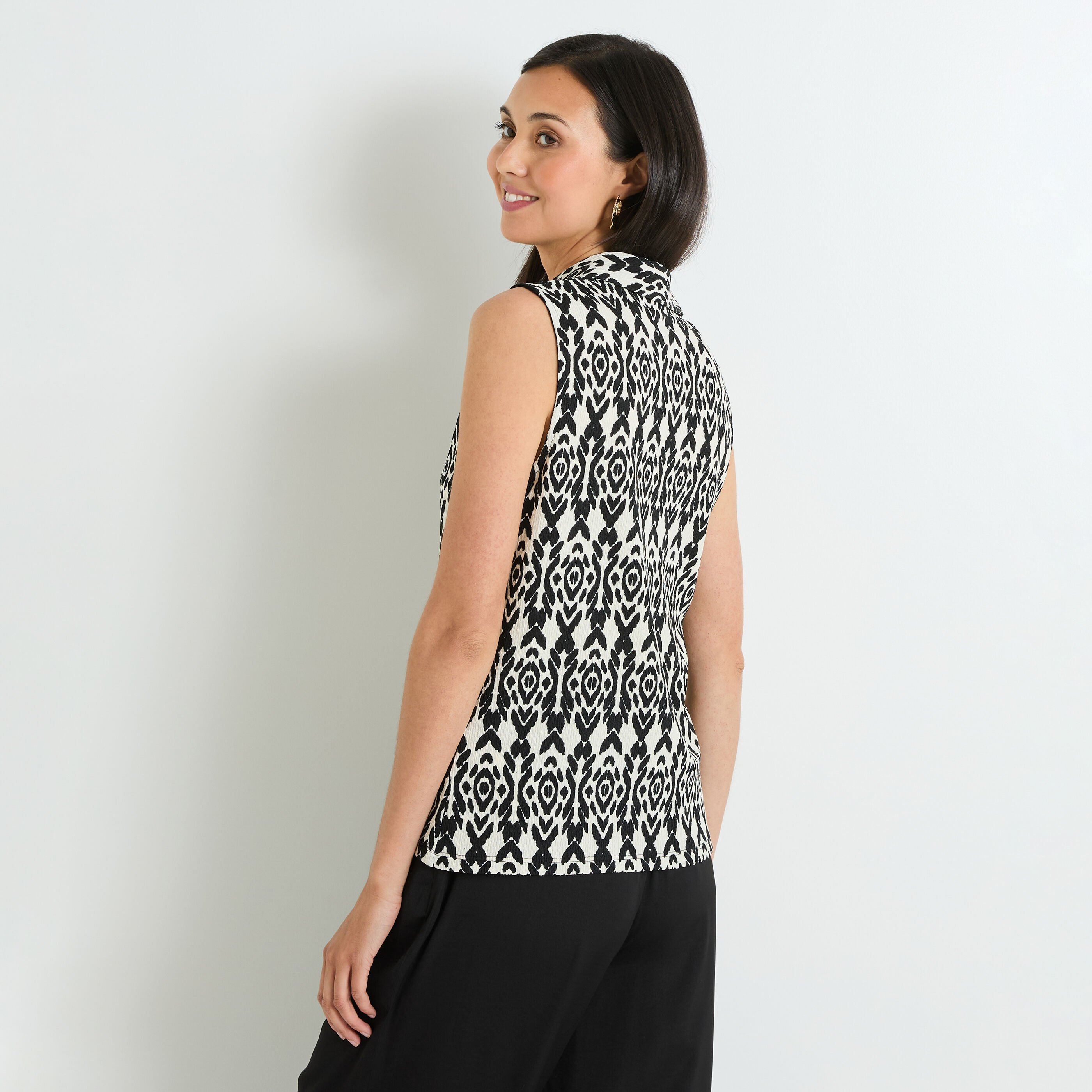 D&eacute;bardeur col chemise femme