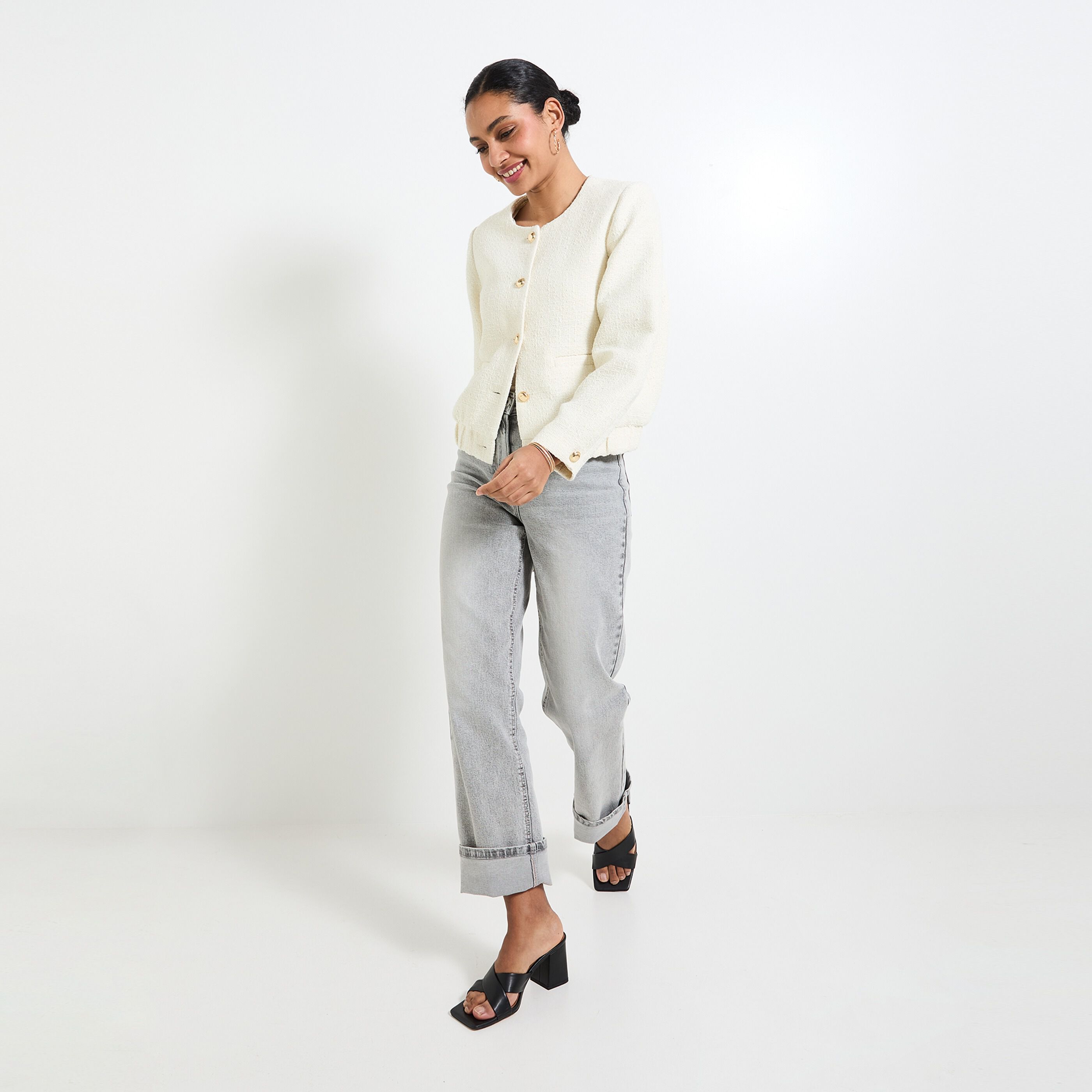 Blouson en tweed femme