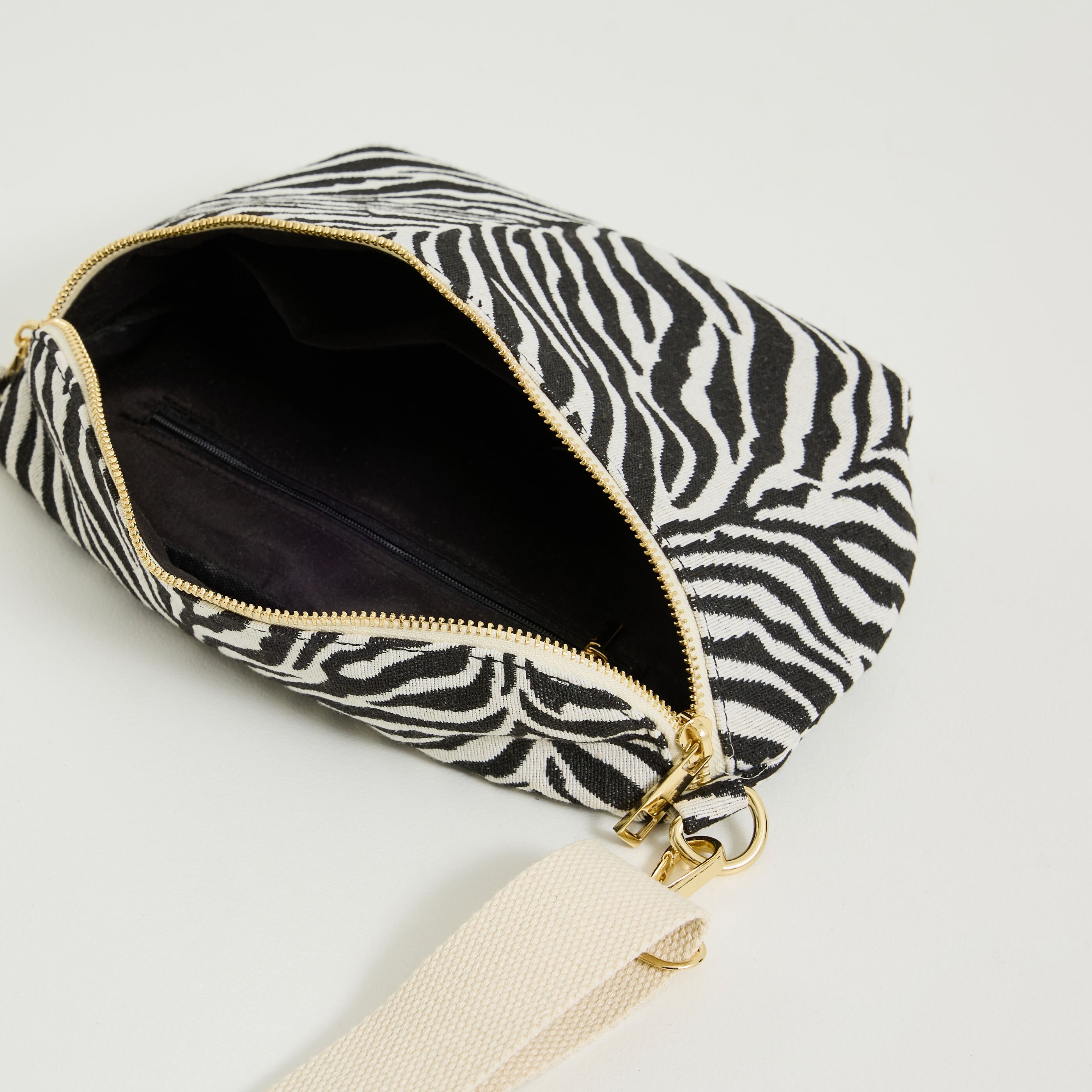 Sac banane imprim&eacute; z&eacute;br&eacute; femme