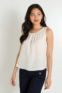 Top col rond femme