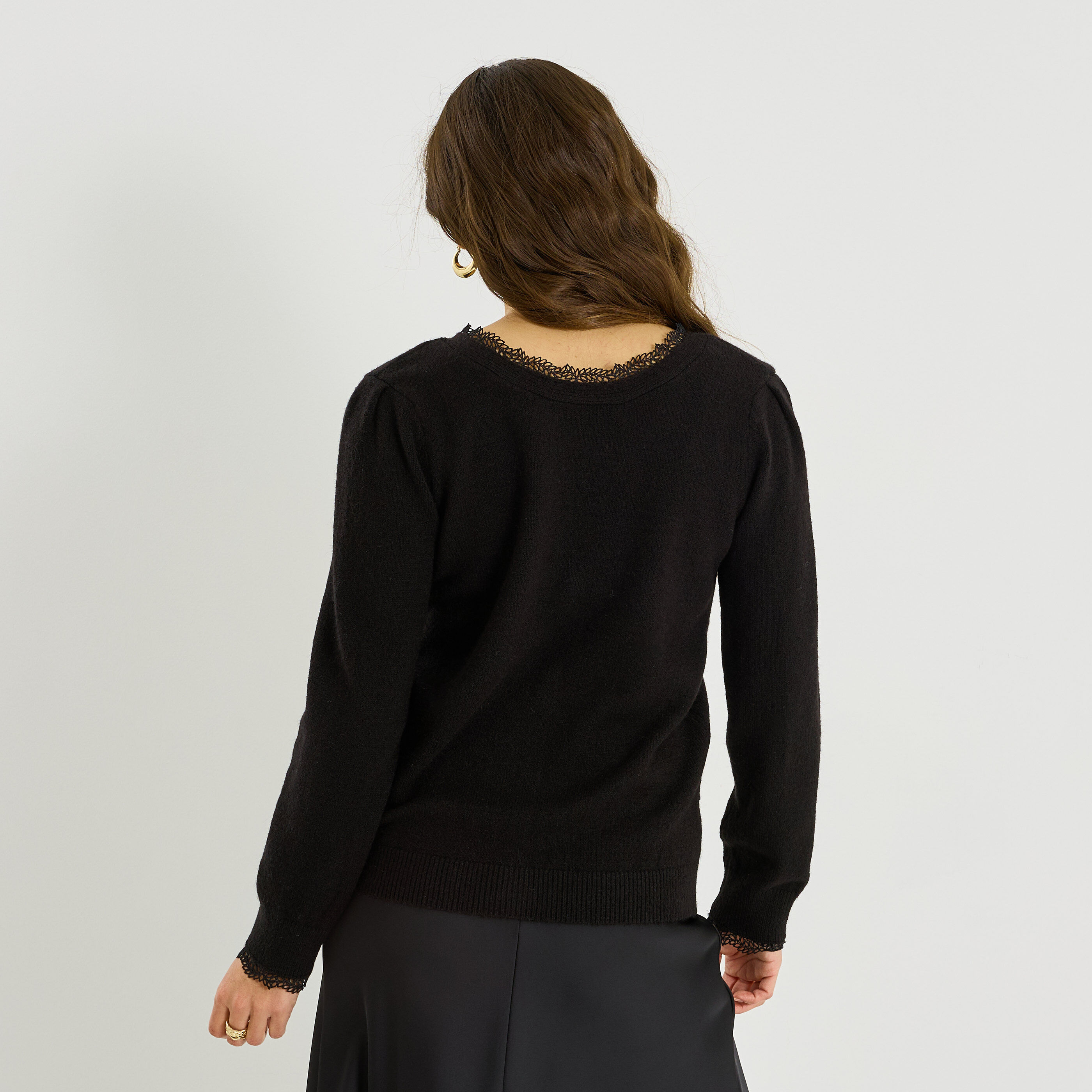 Gilet 2 en 1 d&eacute;tails ajour&eacute;s femme