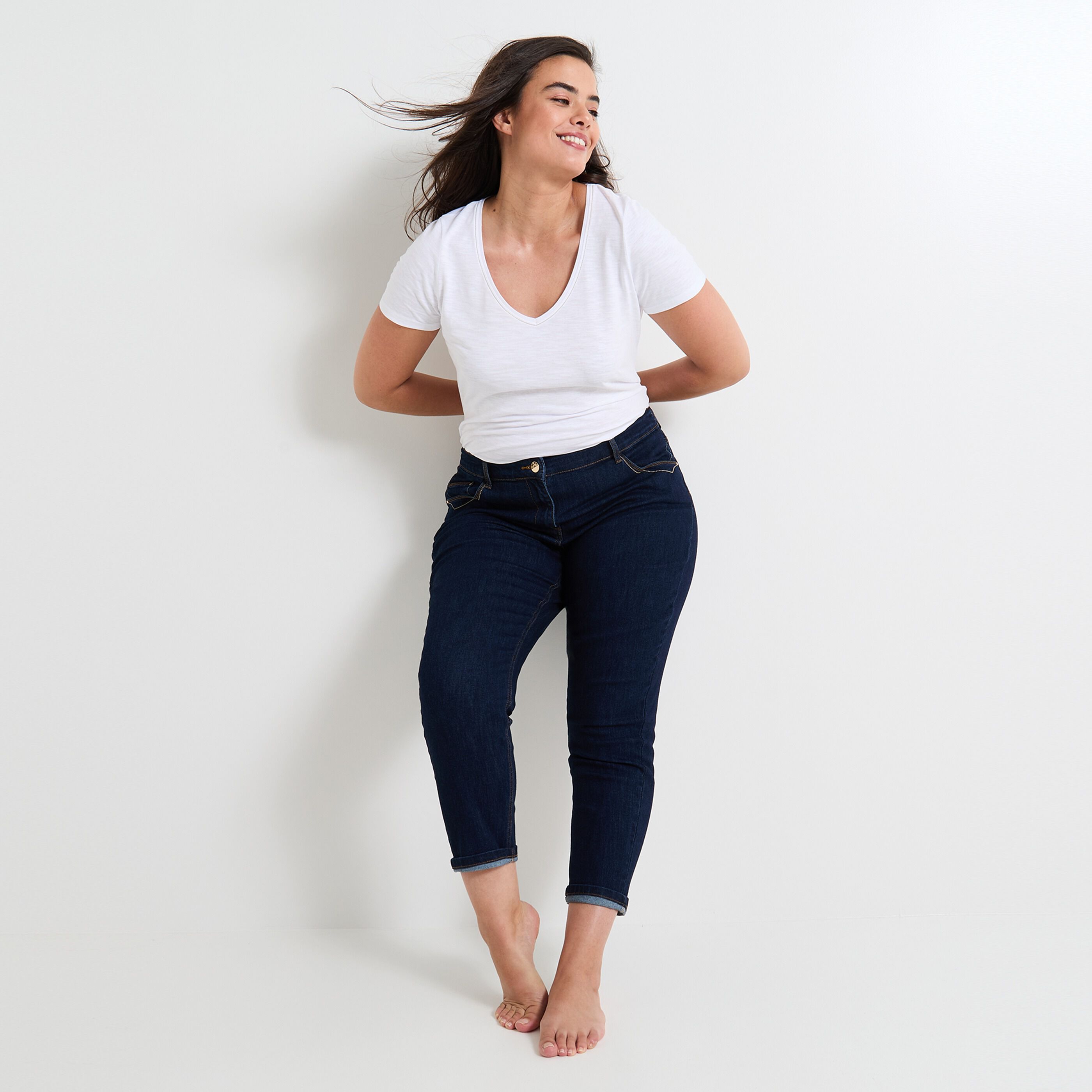 Jean boyfriend SEATTLE femme BRUT Graindemalice