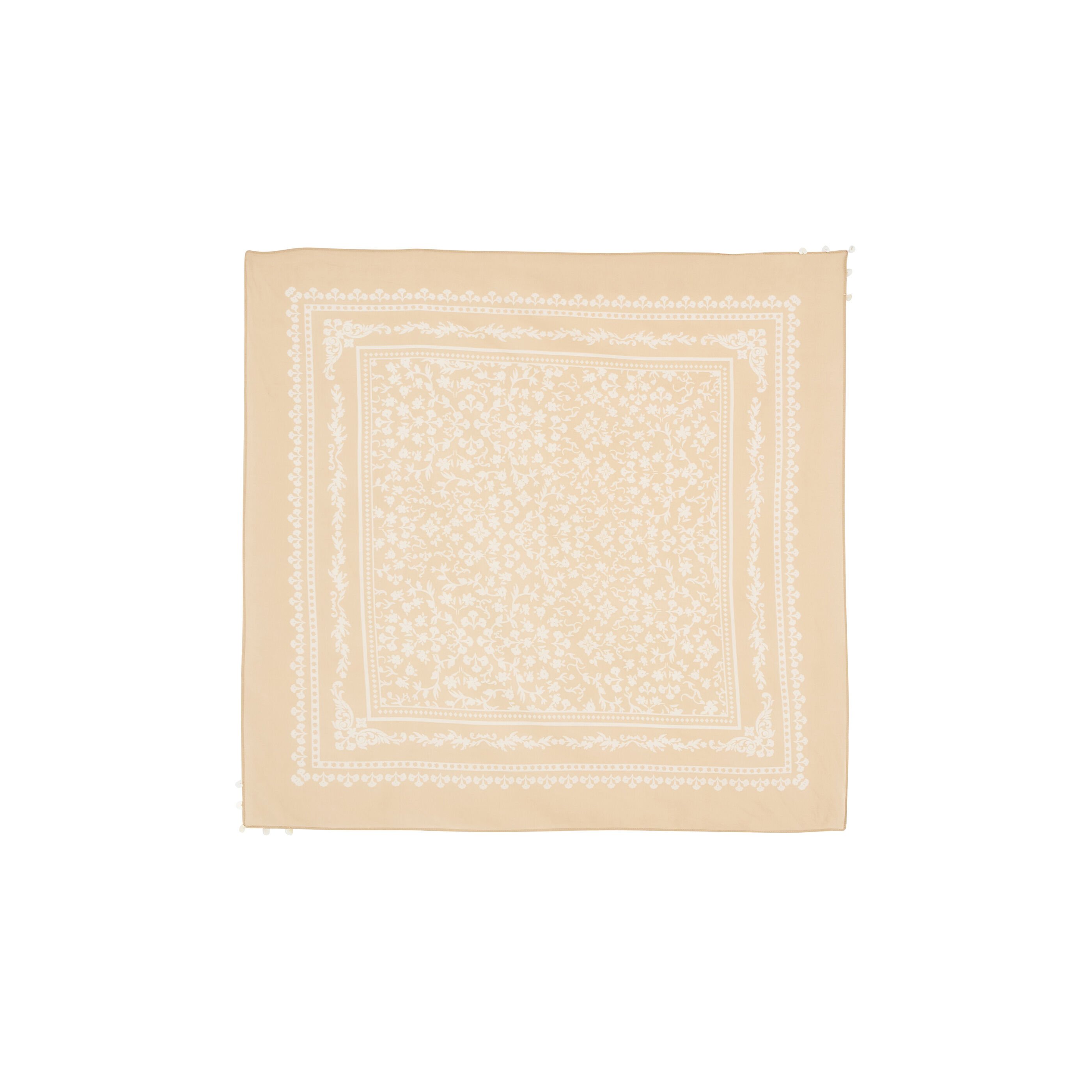 Foulard carr&eacute; motif bandana femme