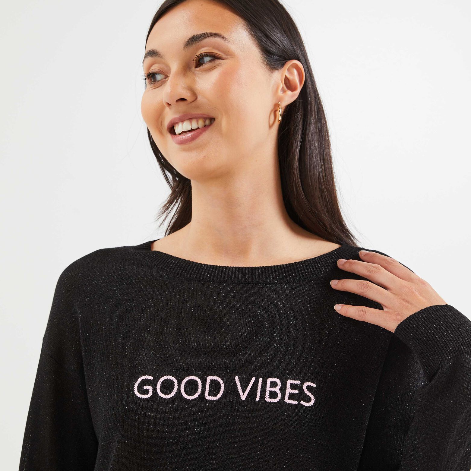 Pull lurex femme