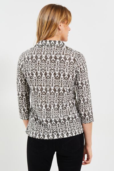 Tshirt col chemise femme