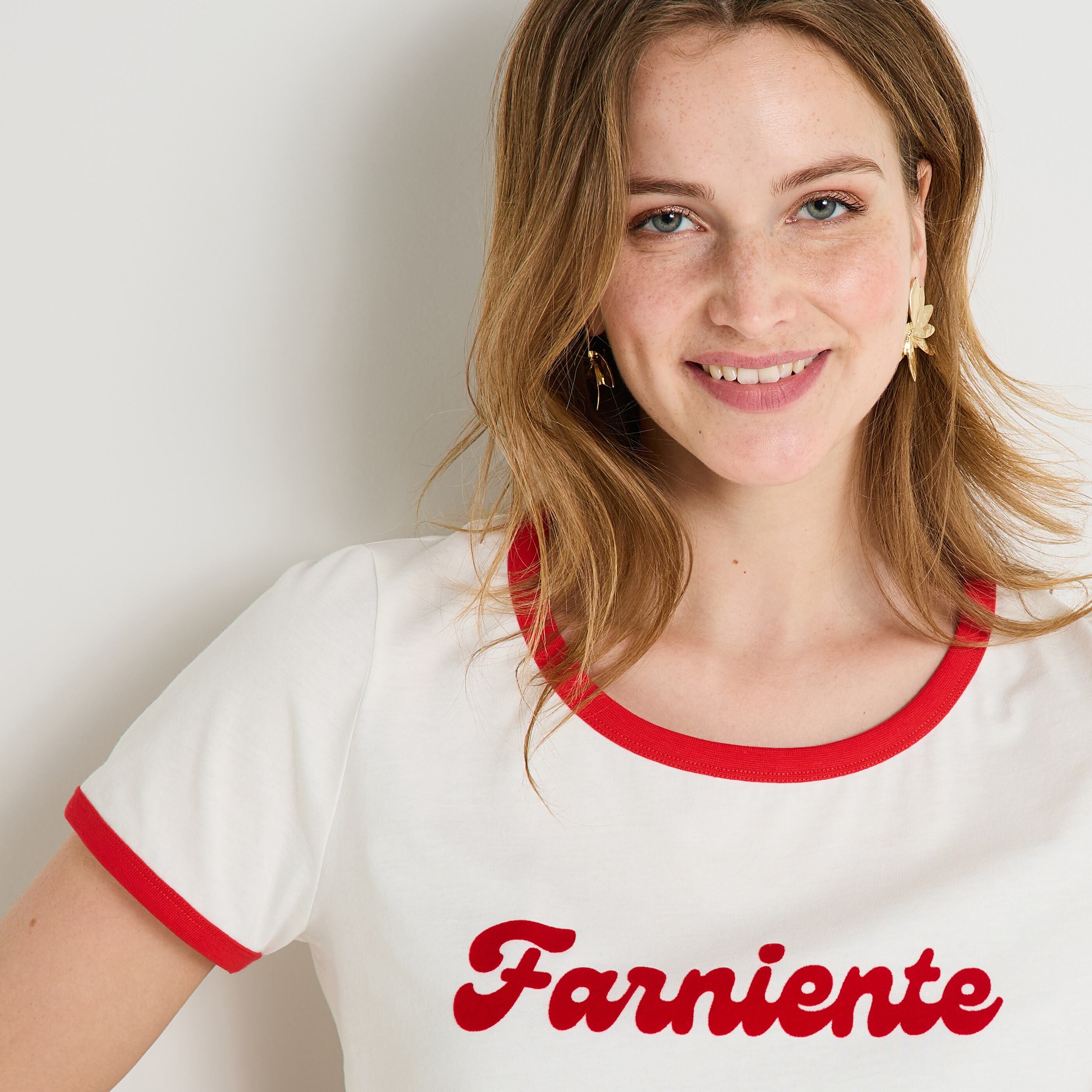 T-shirt col rond femme