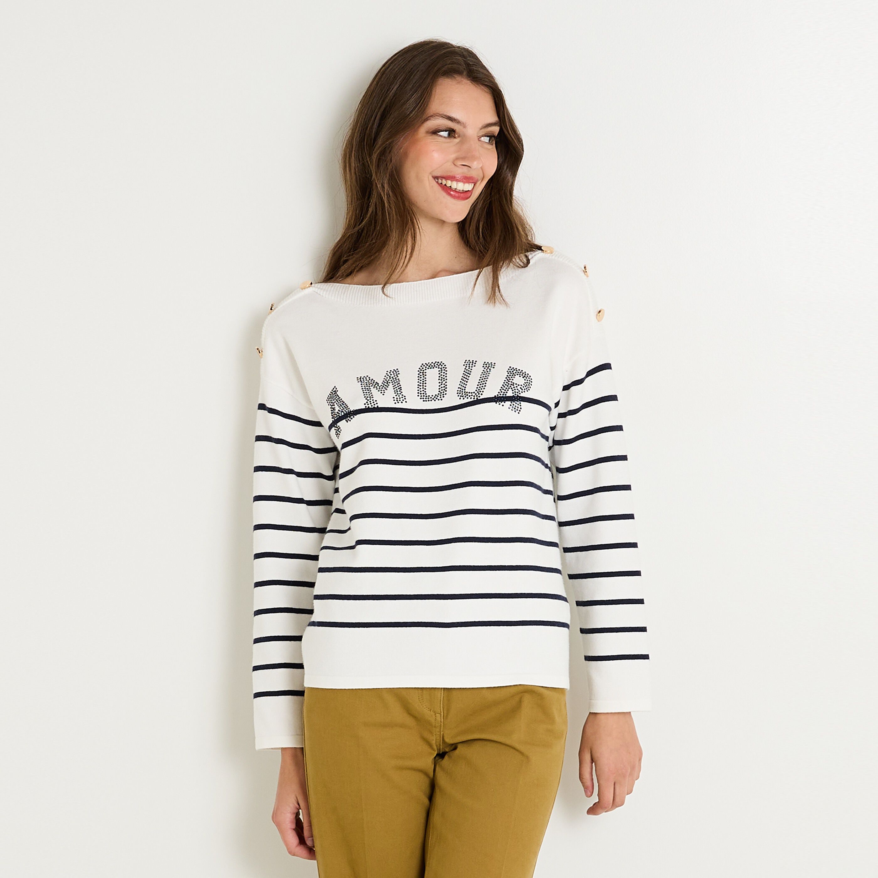 Pull manches longues femme