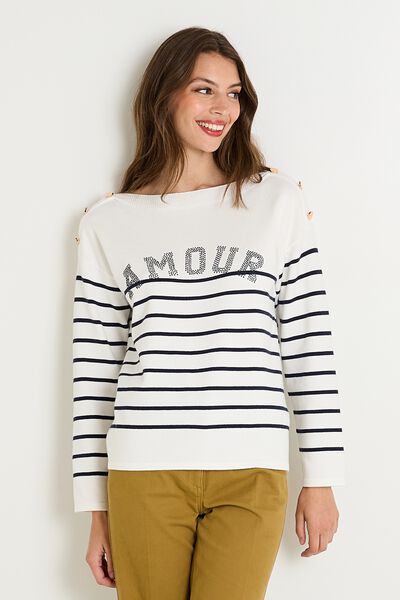 Pull manches longues femme