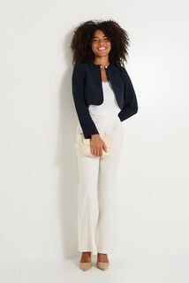 Veste col rond femme