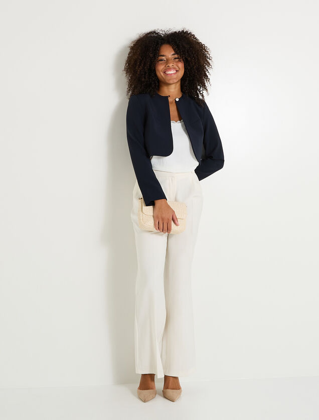 Veste col rond femme