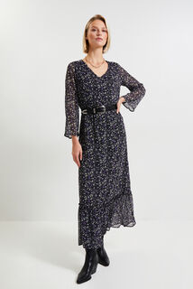 Robe longue imprimée femme