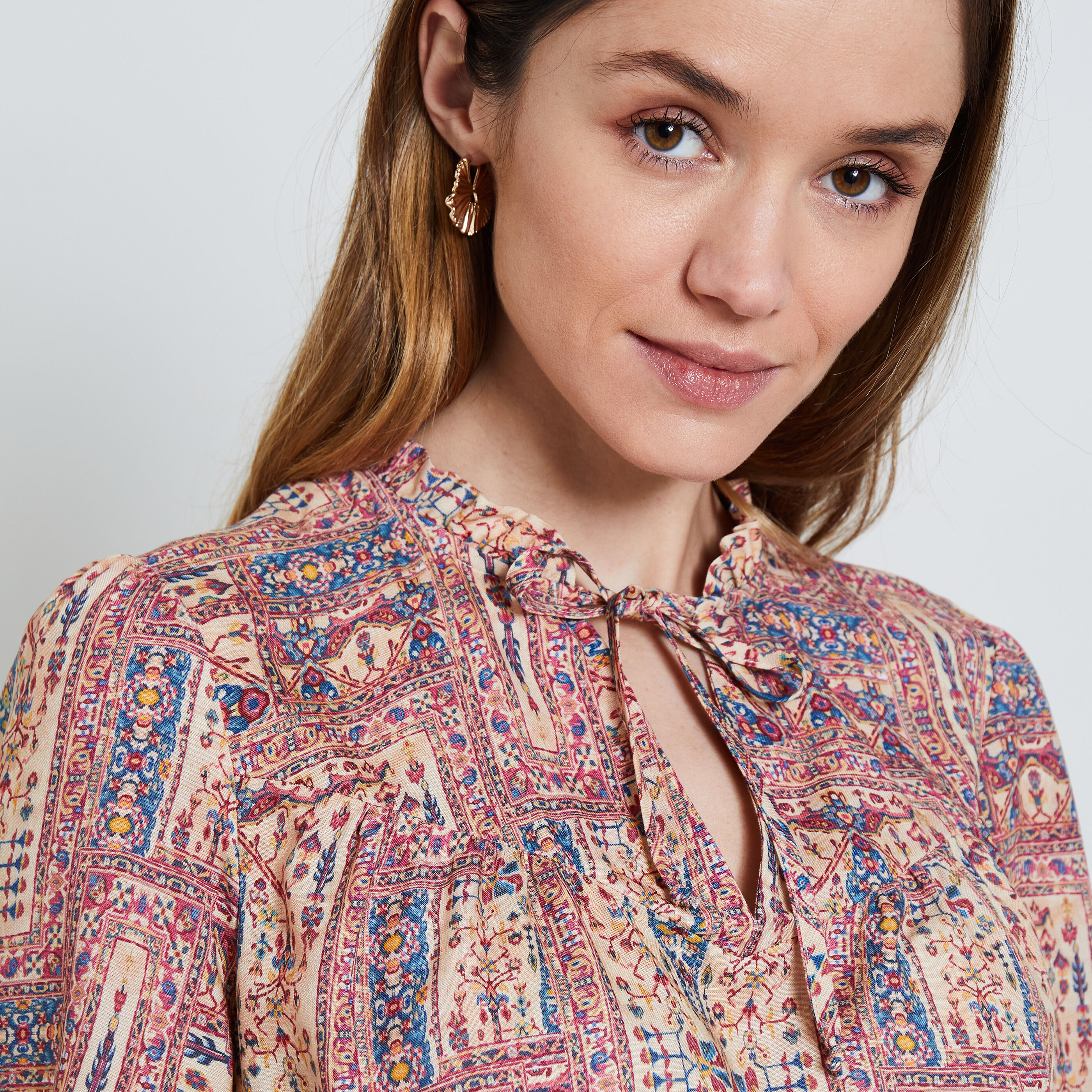 Blouse imprim&eacute;e femme
